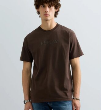 M12BE.002.00QMJ.C073 andriko replay logo t-shirt se xroma kafe
