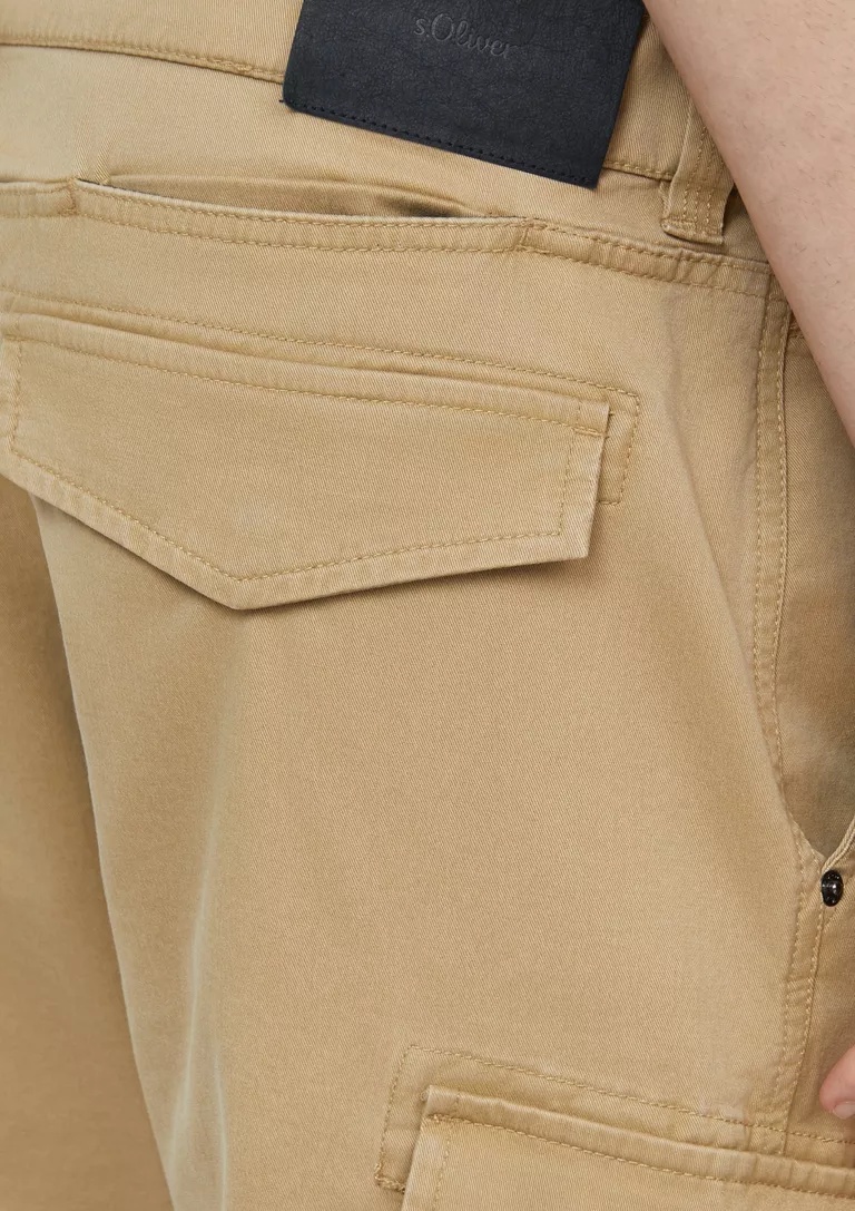CARGO ΠΑΝΤΕΛΟΝΙ S’OLIVER: Regular Fit 2179210 andriko cargo panteloni s'oliver se regular fit kai kafe anoikto xroma