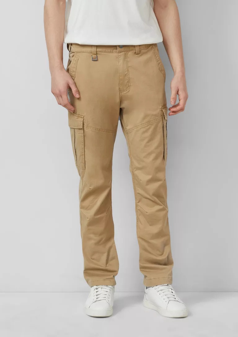 CARGO ΠΑΝΤΕΛΟΝΙ S’OLIVER: Regular Fit 2179210 andriko cargo panteloni s'oliver se regular fit kai kafe anoikto xroma