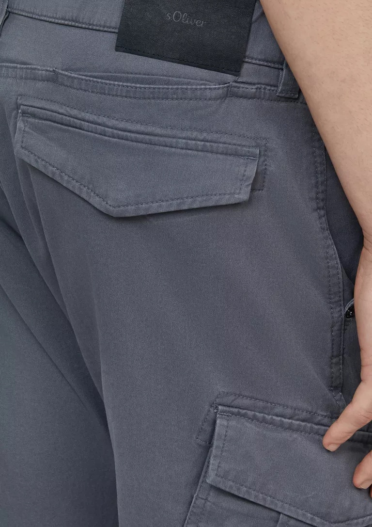 CARGO ΠΑΝΤΕΛΟΝΙ S’OLIVER: Regular Fit 2179210 andriko cargo panteloni s'oliver se regular fit kai grey xroma