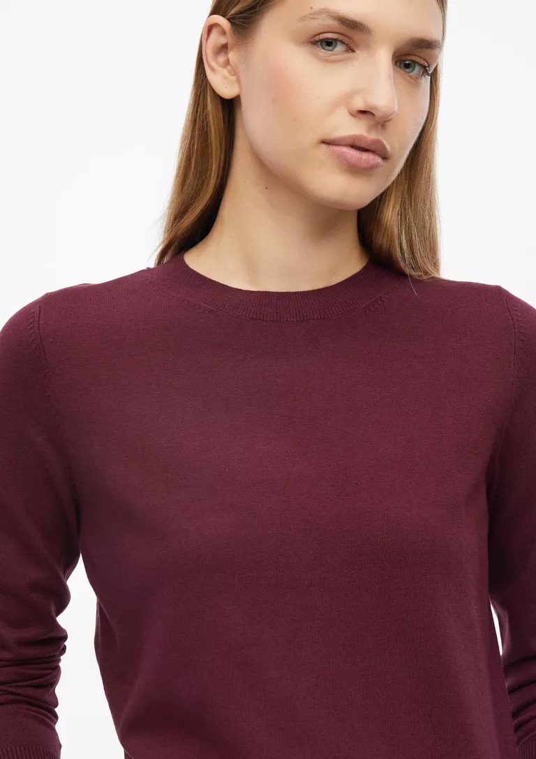 ΠΛΕΚΤΗ ΜΠΛΟΥΖΑ S’OLIVER: Slim Fit 2181351 gunaikeia lepti plekti blouza s'oliver se steni grammi mpornto xroma