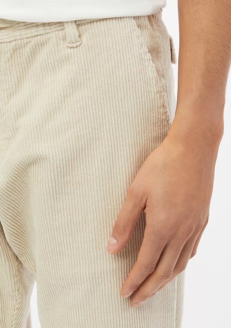 CORDUROY TROUSER S’OLIVER 2182817.9303 ecru andriko kotle panteloni s'oliver se aneti grammi